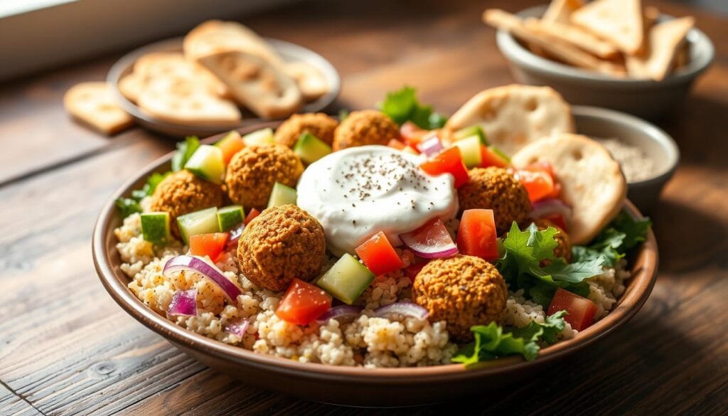 Mediterranean Falafel Bowl with Trader Joe's Ingredients