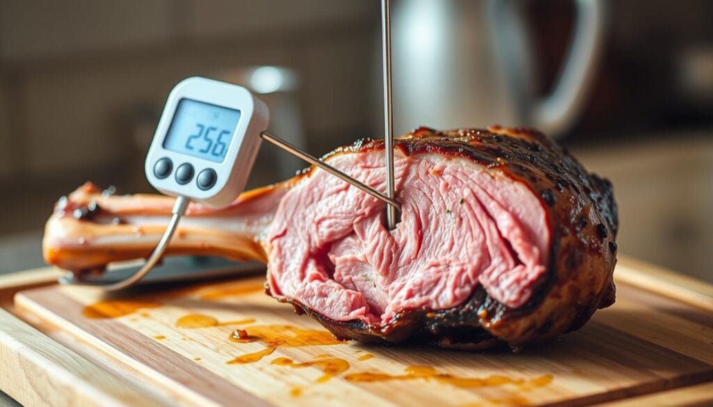 Roast Lamb Temperature Monitoring