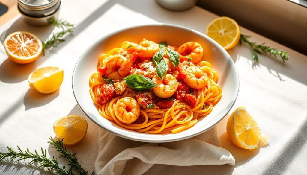 shrimp marinara pasta